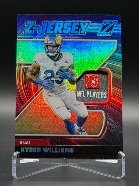 Kyren Williams (1/1) 2024 Panini Zenith #ZJ39 (MEM) Z-Jersey NFL Players Patch