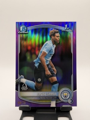 2026 Bowman Chrome 1st Floyd Samba Bowman Topps Purple Refractor 69/75 Card Rare