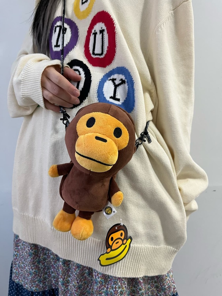 NWT A Bathing Ape Baby Milo Store Monkey Basic Shoulder Bag