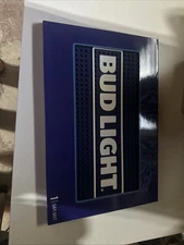 BUDWEISER BUD LIGHT BEER BAR MAT 12 X 18” Rubber Drip Mat