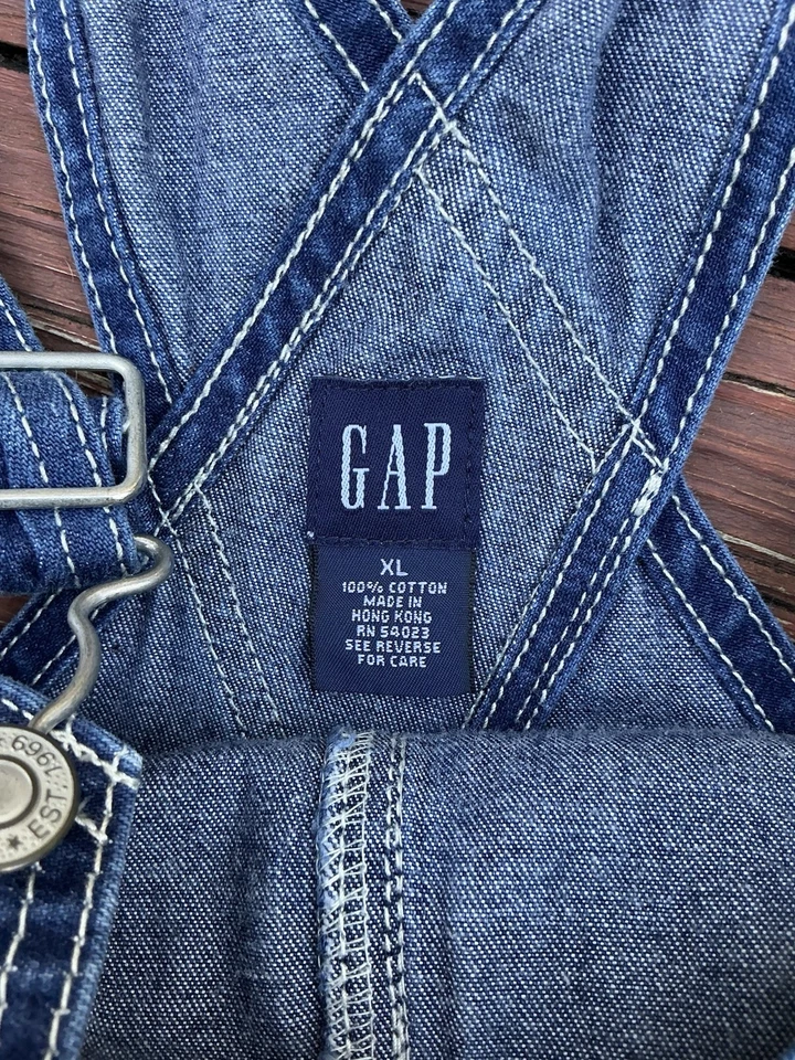 Mono vaquero bordado floral hueco de colección para niñas hecho en Hong Kong talla XL Foto 3 de 4