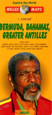 Bermuda, Bahamas, Greater Antilles Road Map (1997) by Nelles (BRAND NEW)