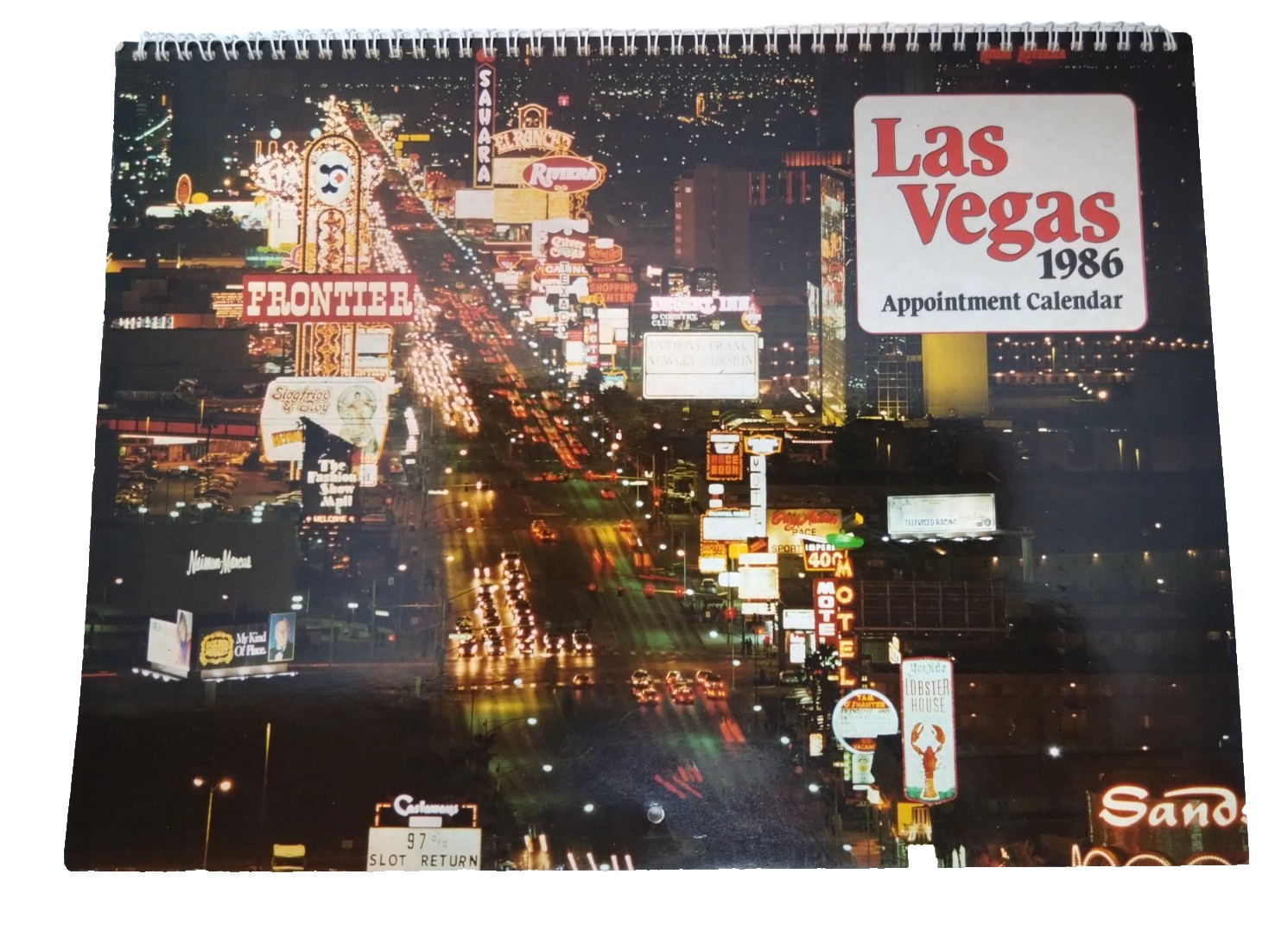 Vintage Las Vegas Casino Hotels Photos 1986 Wall Calendar Memorabilia