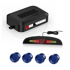 EKYLIN Car Auto Vehicle Reverse Backup Sensors System with 4 Parking Blue