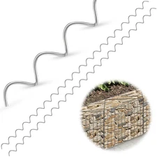 50 Pcs 36" x 2" Gabion Cages Spirals 9ga Galvanized Steel Gabion Spirals Wire...
