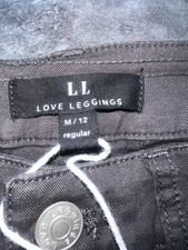 Women’s Black Chino Trousers By Love Leggings. Size M (12) Brand New With Tags