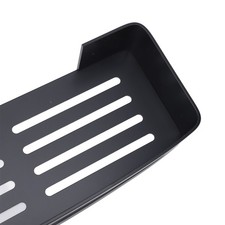 Wall Mount Bathroom Shelf Hollow Bottom Single Layer Space Aluminum Versatile