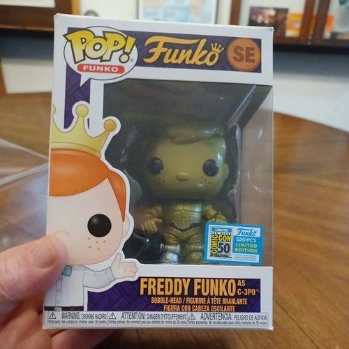 Funko Pop! Vinyl Freddy Funko C-3PO  SDCC FUNDAYS Exclusive LE 520 Star Wars