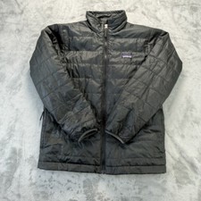 Patagonia Kids' Nano Puff Brick Quilt Jacket Size L 12 Forge Grey w/Noble Grey