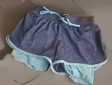 Girls Champion Layered Mesh Shorts XS