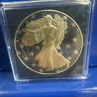 2023 1oz Silver Liberty Eagle.  “Golden Ring”.  COA in Sleeve. #125/500