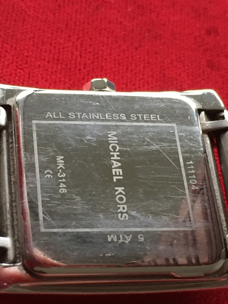MICHAEL KORS 3146 MOTHER OF PEARL DIAL ALL STAINLESS STEEL 5  display picture 1