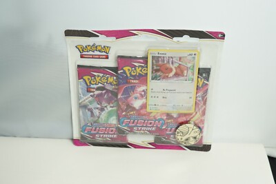 【外装折れあり】海外限定 Fusion Strike イーブイ 3Pkブリスター Pokémon TCG Sword & Shield - Fusion Strike 3-Pack Blister - Eevee