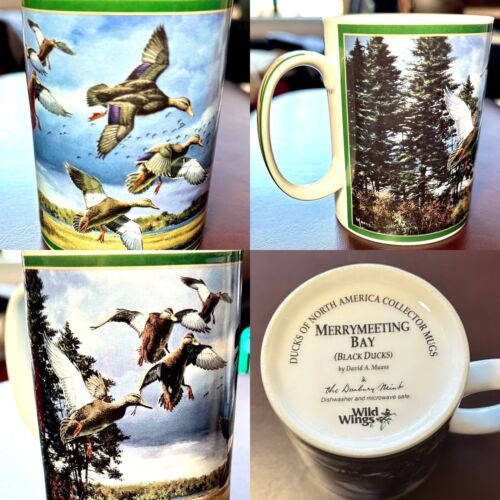 Ducks Of North America Merrymeeting Bay Collector Mug Danbury Mint David A Maass - Afbeelding 1 van 9