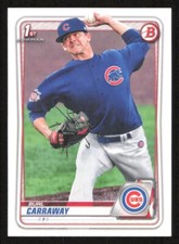 2020 Bowman Draft BURL CARRAWAY 1st Year Baseball card CHICAGO CUBS #25