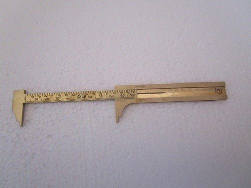 Solid BRASS Pocket Vernier Calipers - Maritime / Nautical (5147) - Picture 5 of 12