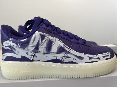 Nike Air Force 1 Low '07 QS Purple Skeleton CU8067-500 Men's 4 / Women's 5.5