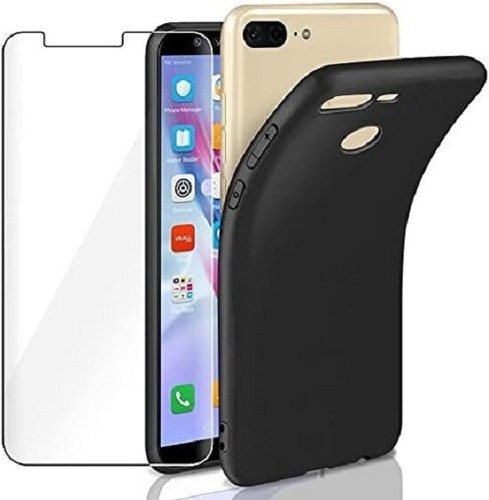 Coque De Protection 3 En 1 Pour Huawei Honor 9 Lite - PC + Film écran Verre Trempé, Argent Noir