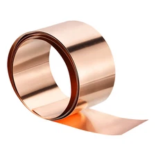 Copper Flashing Pure 0.5mm Thickness 24 Gauge Copper Roll 11ft  x 6in