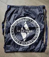 New Skechers Drawstring Backpack Gym Bag Tote Navy Blue
