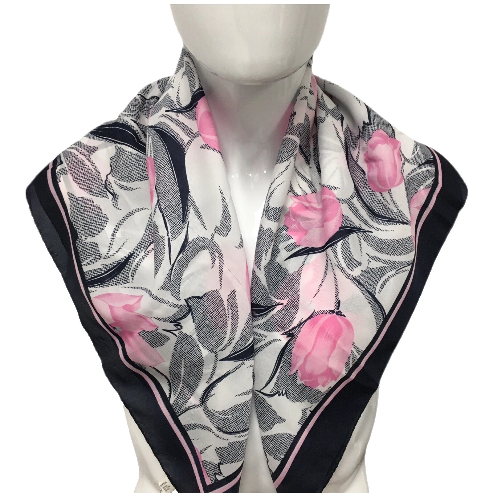 Negocio de poliéster multicolor Bufandas y estolas Vintage