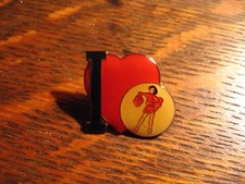 I Love Cheerleading Lapel Pin - Cheerleader Heart Cheer Pom Poms Jacket Hat Pin