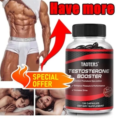 TAOTERS Testosteron Booster for Men - Energy Muscle Growth Strength Desire Testosteron