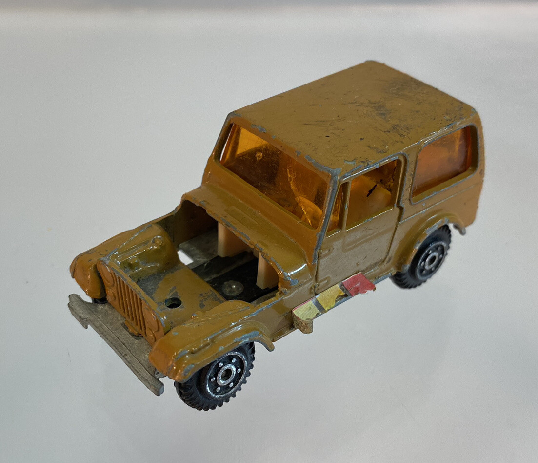 Yatming ヤトミン ジープ ミニカー(1/64)NO.1608 Jeep Vintage 1980 Yatming Red Jeep No 1608 Diecast Car Excellent