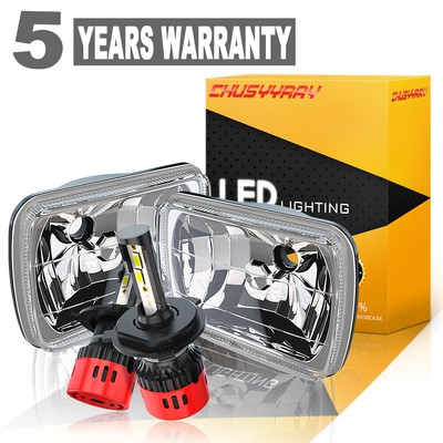 7x6'' LED Headlight for Ford E-100 E-150 E-250 E-350 Econoline Club Wagon Van