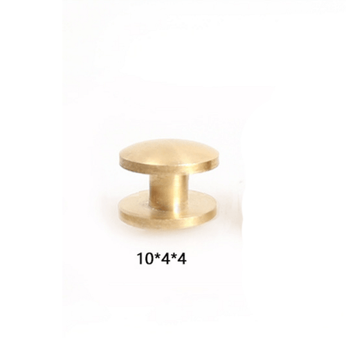 5PCS Screw Button Brass Nail Stud Rivet Leather Solid Head Round Belt Screwback - Picture 3 of 3