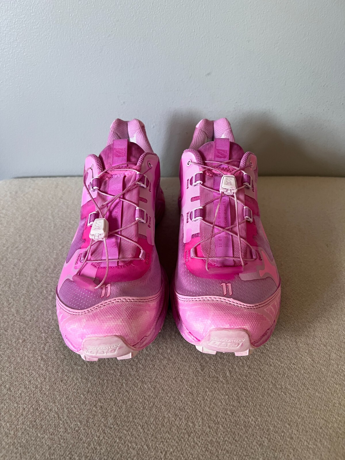11 By Boris Bidjan Saberi x Salomon Bamba 5 - Size 8.5 - Object Dye Pink - NEW