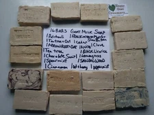 16 BARS HANDMADE GOAT MILK SOAP PURE ESSENTIAL OIL HAPPY GOAT CREAMERY CHEAP LOT