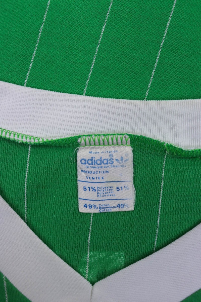 70-80s Vintage Adidas Ventex Made in France Striped Green LS 70-80s Vintage Adidas Ventex Made in France Striped Green LS