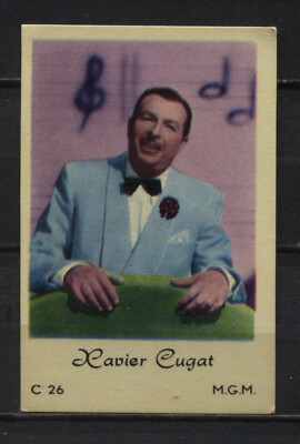 Xavier Cugat Vintage Movie Film Star Trading Card No. C-26