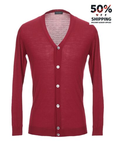 RRP€380 ZANIERI Wool Cardigan IT46 US36 XS Lightweight Knit V-Neck Made in Italy - Picture 1 of 5