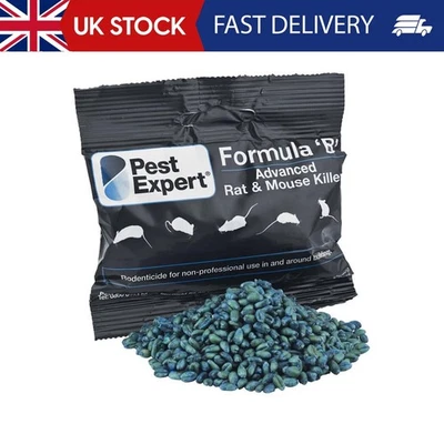 Pest Expert Formula ‘B+’ Advanced Rat & Mouse Killer Poison 900g (15 x 60g) Stro