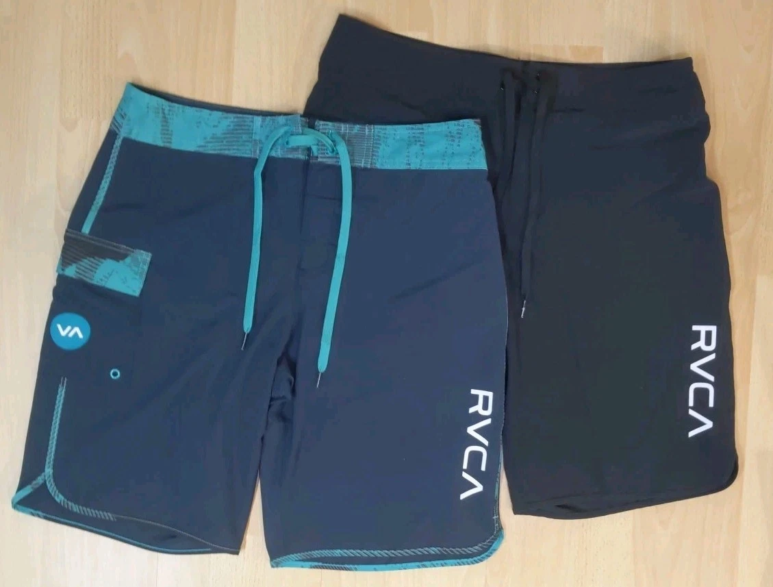 Short De Bain RVCA Boardshorts - Bleu - Taille 29 - Homme - Très Bon état