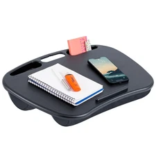 MyDesk Lap Desk with Device Ledge and Phone Holder - Black - Fits up to 15.6 ...