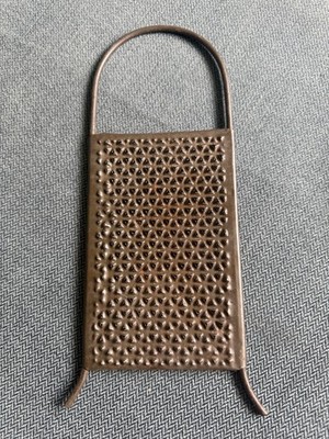 Antique Hand-Held Nutmeg Grater, Tin & Steel