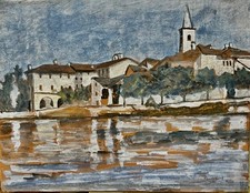 dipinti antichi ,VEDUTA Di Nola Firmato E Datato 28/22