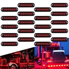 Universal Red Signal LED Side Marker Lights Clearance Light Super Bright 20PCS