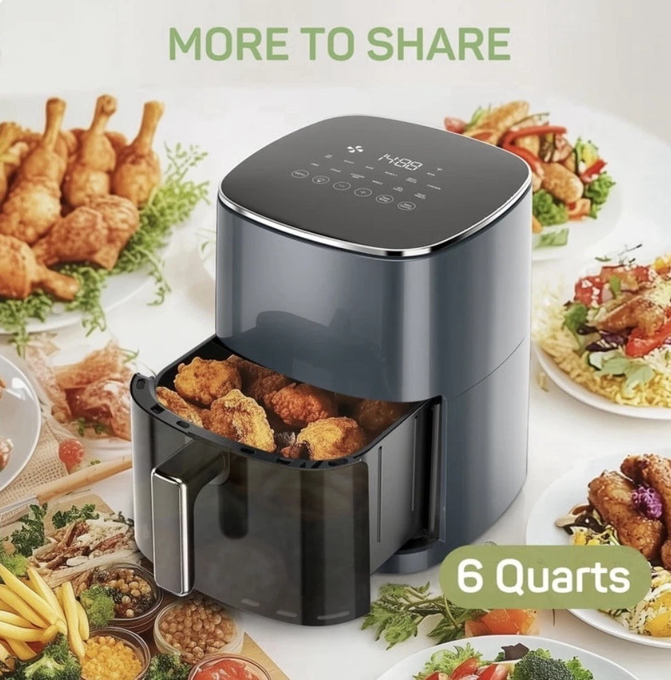 Freidora de aire Rosewill RHAF-19001 7 en 1 XL 5,5 L - negra (96-268-151) Foto 4 de 4