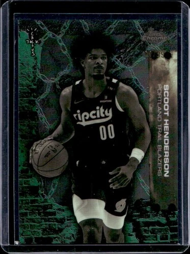 2025-26 Topps Chrome x Cactus Jack Scoot Henderson Green Refractor #/99