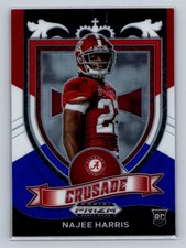 2021 Panini Prizm Draft Picks Collegiate #172 Najee Harris Red White and Blue