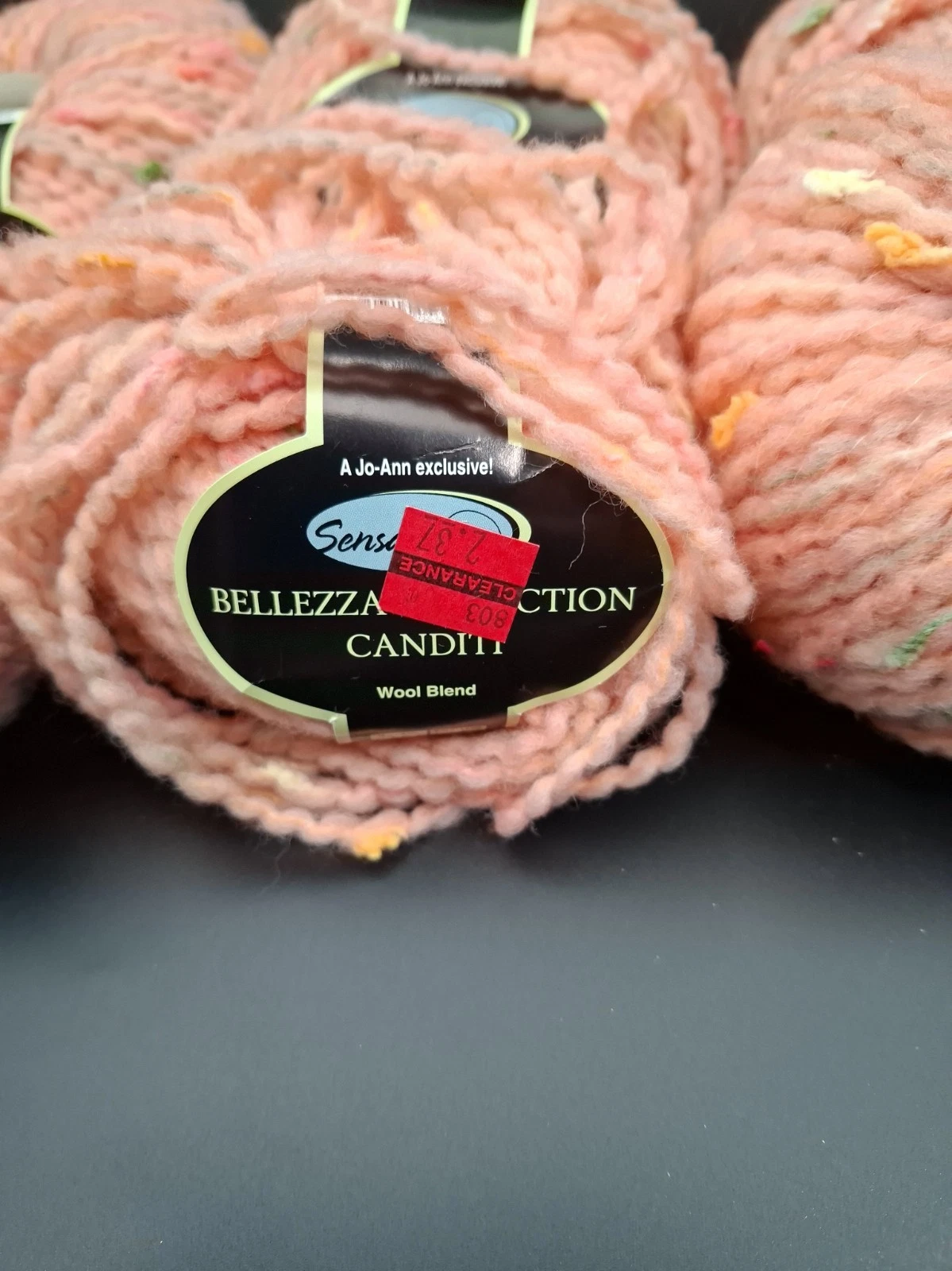 Lot of 8 Sensations Bellezza Italy Canditi Pink Wool Blend Yarn Speckled New image 7