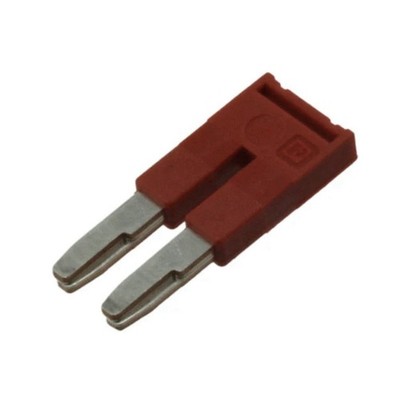 10-Pack Phoenix Contact 3030161 FBS 2-5 Plug-in Bridge 2-Pos Red 5.2mm Pitch