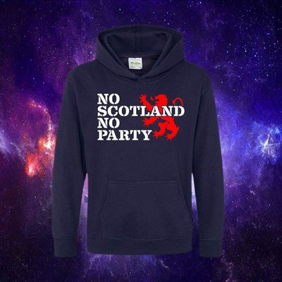 No Scotland No Party Word Cup Fußball Kinder Erwachsene Unisex KAPUZE HOODIE