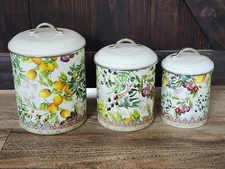 Michel Design Tuscon Grove 3 piece Canister Set | Carbon Steel KCS277