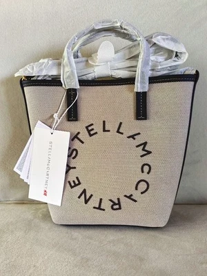 Stella McCartney H&M Kleine Tote Bag aus Canvas Beige / Schwarz - Bild 1 von 4