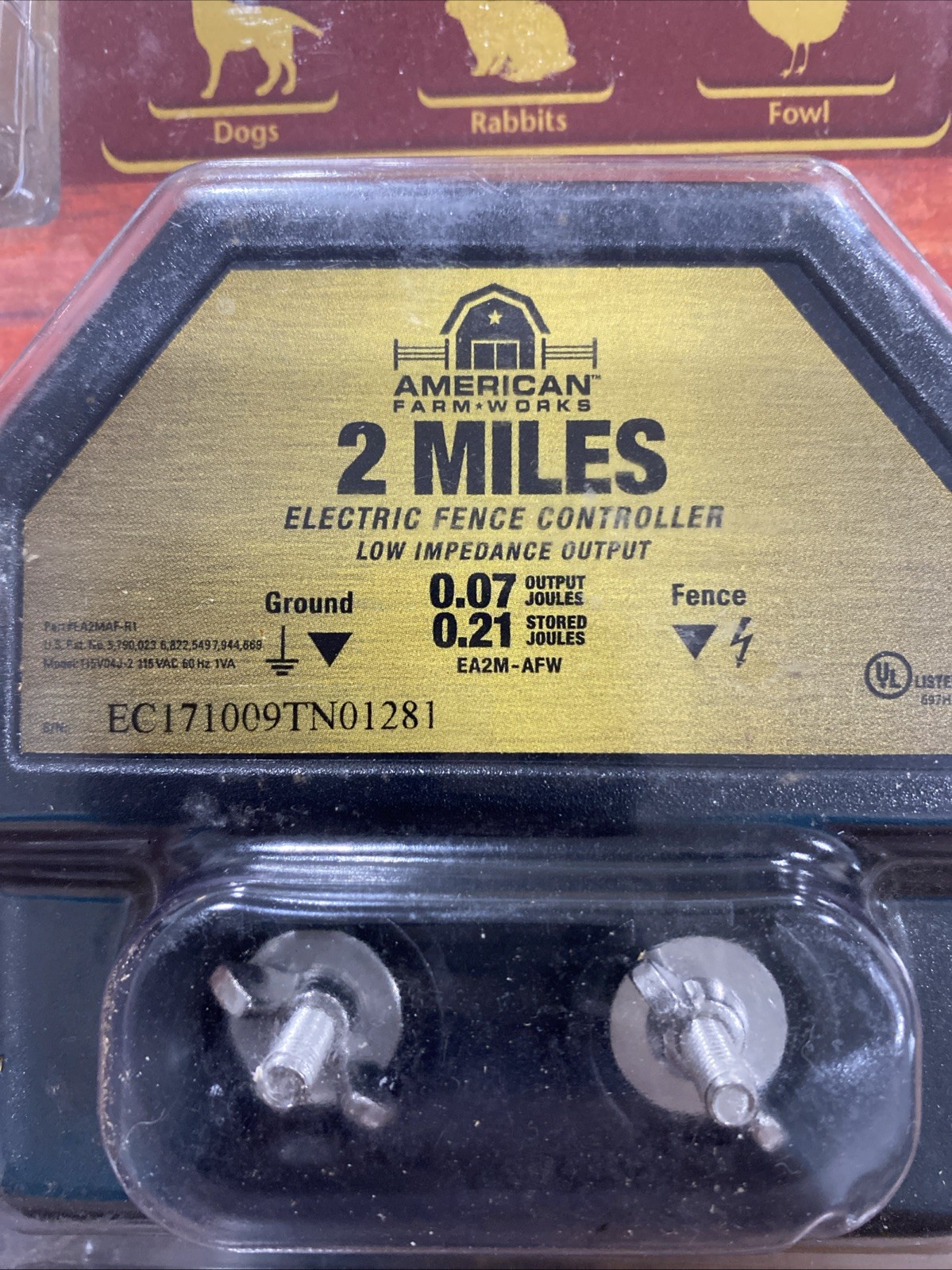 American Farm Works 2 Mile Electric Fence Controller AC Powered, New